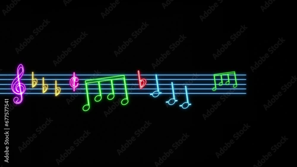 seamless sheet music on blue lines and black background. Playing music or song concert seamless sheet music on blue lines and black background. Playing music or song concert
