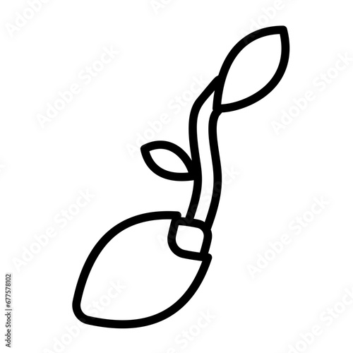 Plant seeds, seedlings, seed grains, kernel, reproductive units icon and easy to edit.