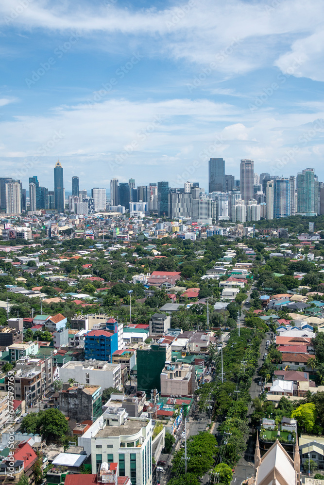 View of Bonifacio Global City Skyline from far