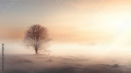sky wood frozen misty morning illustration nature tree, beautiful weather, mist outdoor sky wood frozen misty morning