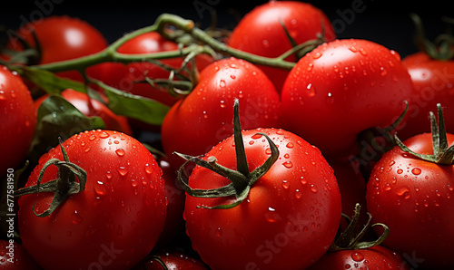 cherry tomatoes on a vine, cherry tomatoes background