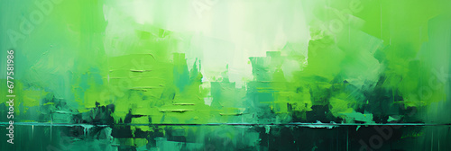 green background   generative AI © No34