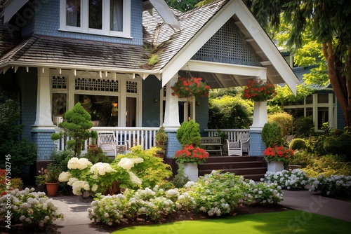 Welcome Home: Charming Family Abode with Inviting Front Porch and Lush Garden