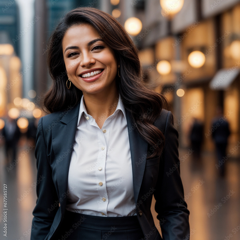 Portrait of a smiling Latino business woman Portrait of a smiling Latino business woman