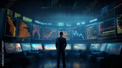 Dive into a futuristic virtual stock exchange where market rules evolve dynamically