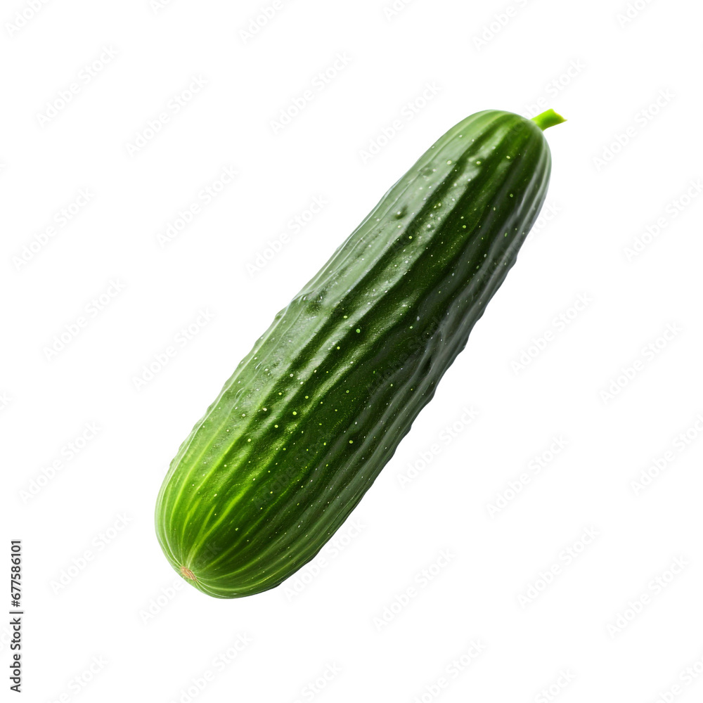 Cucumber fruits isolated on transparent background Cucumber fruits isolated on transparent background