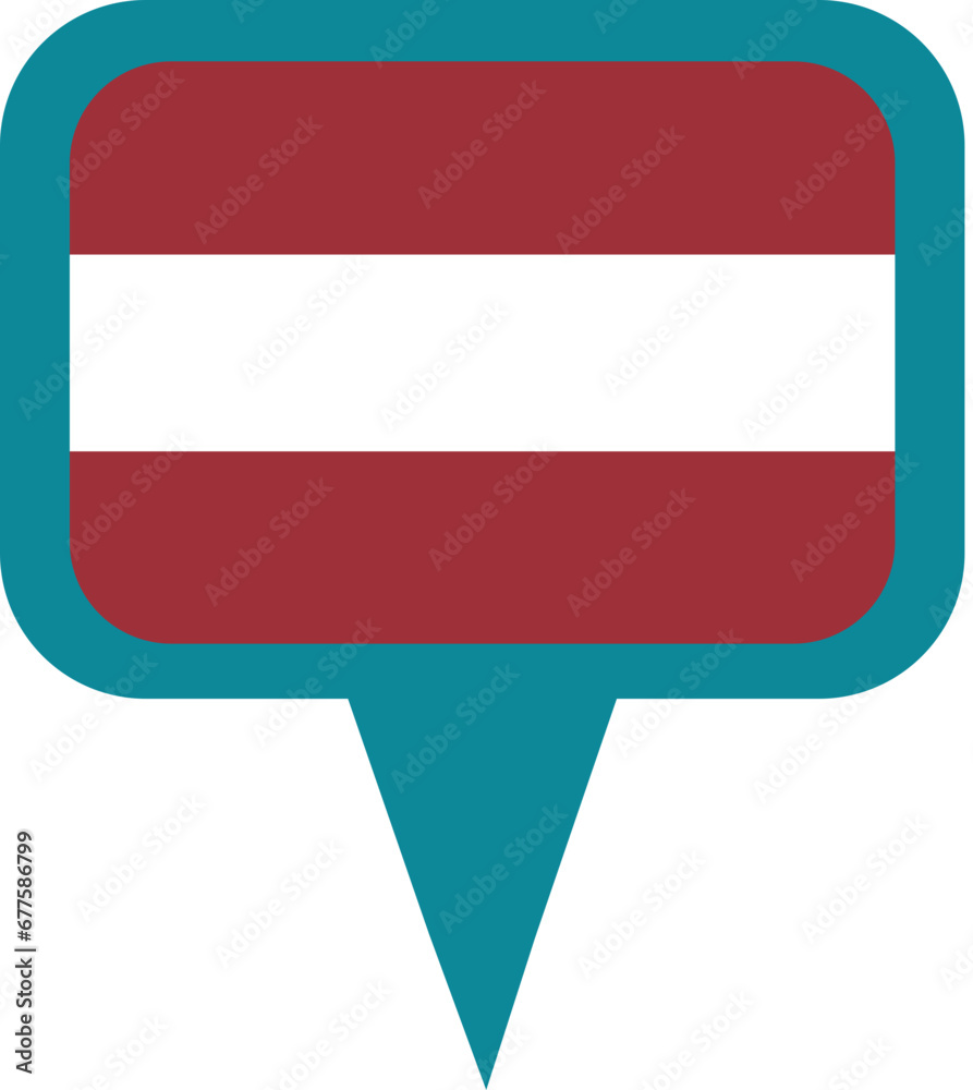 Latvia Location Pin