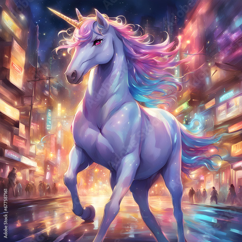 A colorful unicorn illustration
