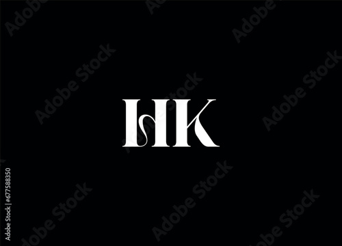 HK letter logo design and initial logo design