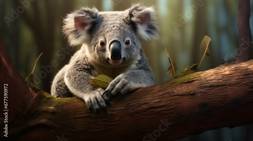 Koala bear Phascolarctos cinerous