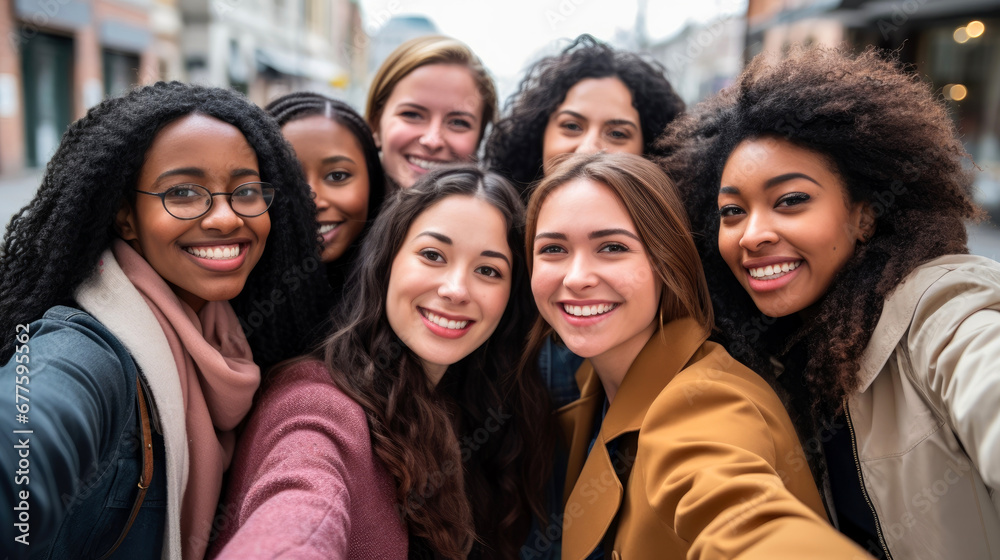 Women of different ethnicities and places of origin united. Women of different ethnicities and places of origin united.