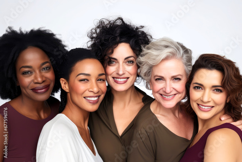 Women of different ethnicities and places of origin united.