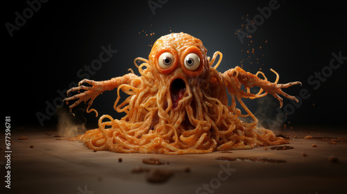 Flying spaghetti monster photo