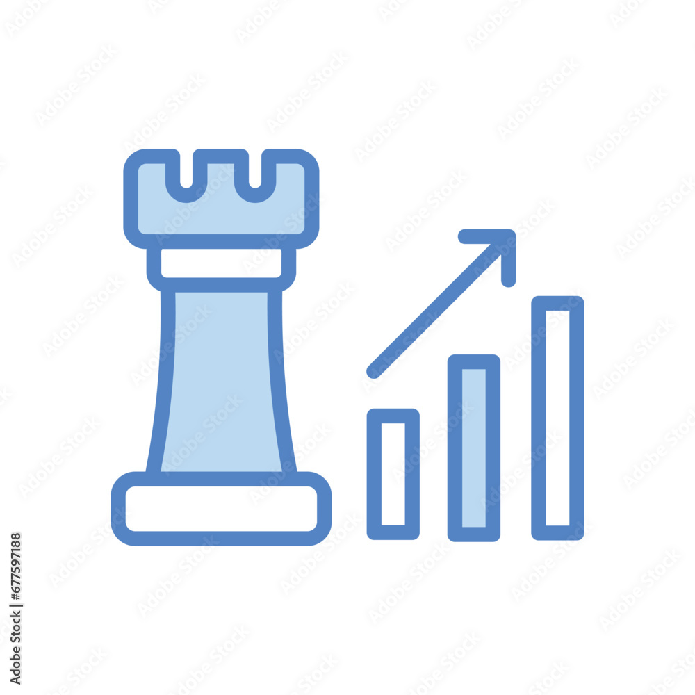 Strategy icon isolate white background vector stock illustration. Strategy icon isolate white background vector stock illustration.