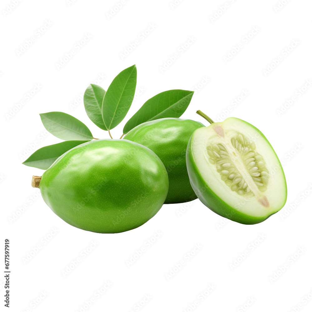 Feijoa isolated on transparent background Feijoa isolated on transparent background