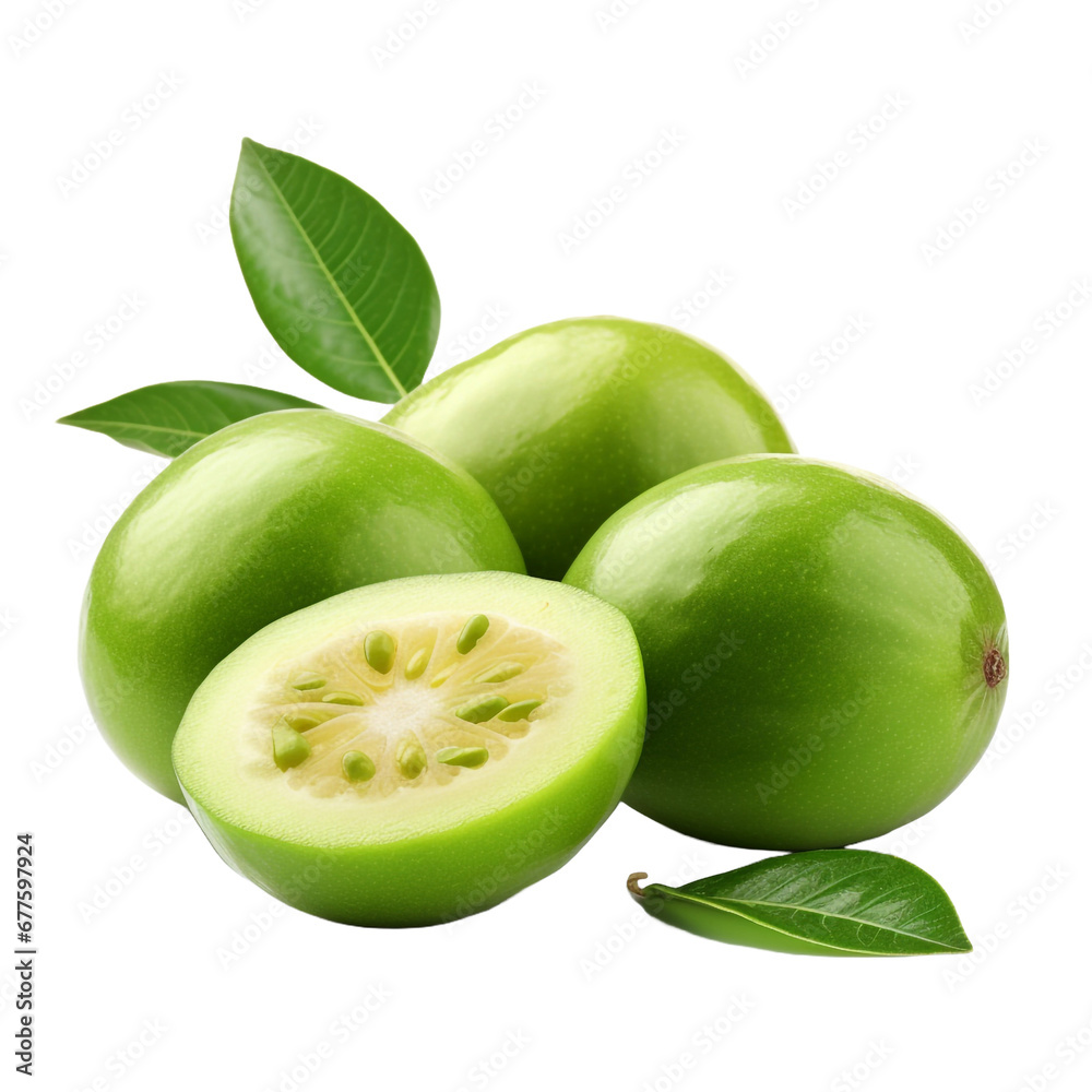 Obraz premium Feijoa isolated on transparent background