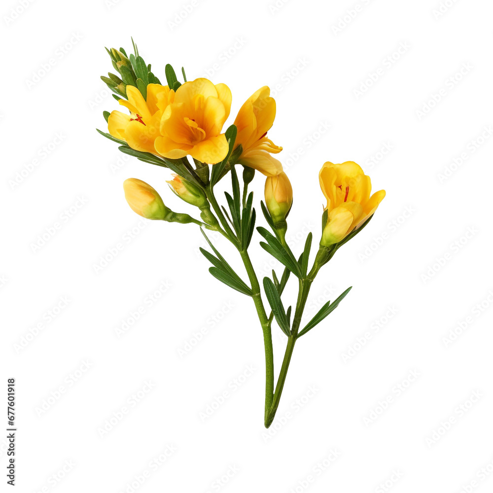 Freesia isolated on transparent background Freesia isolated on transparent background