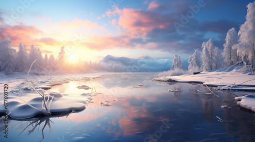 Beautiful winter landscape. © Анастасия Козырева