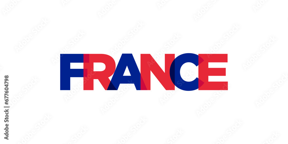 France emblem. The design features a geometric style, vector illustration with bold typography in a modern font. The graphic slogan lettering. France emblem. The design features a geometric style, vector illustration with bold typography in a modern font. The graphic slogan lettering.