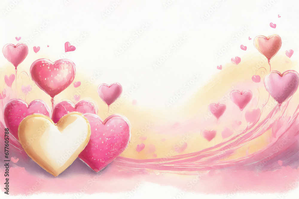 Fototapeta premium Multicolored Heart background