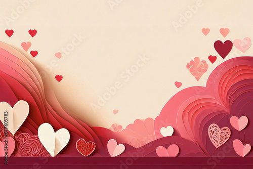 Multicolored Heart background