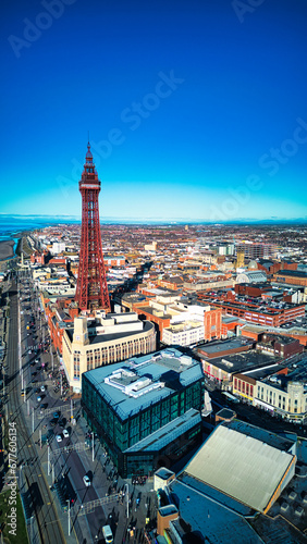 view of the city Blackpool 