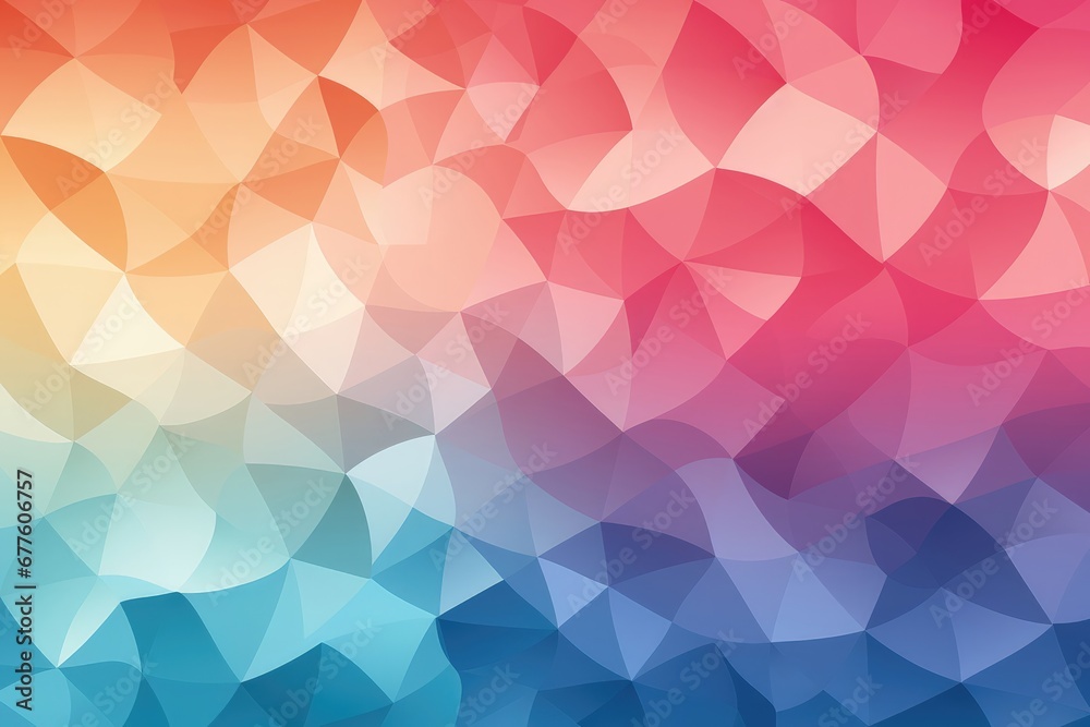 Obraz premium In a visually engaging arrangement, a seamless blend of color gradients intertwines with an intricate pattern, forming an abstract background. Illustration