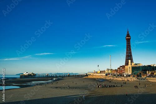 view of the city in Blackpool 