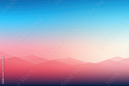 A seamless color gradient blankets majestic mountains  creating an abstract background that harmoniously blends vibrant hues with the majestic contours of nature. Illustration