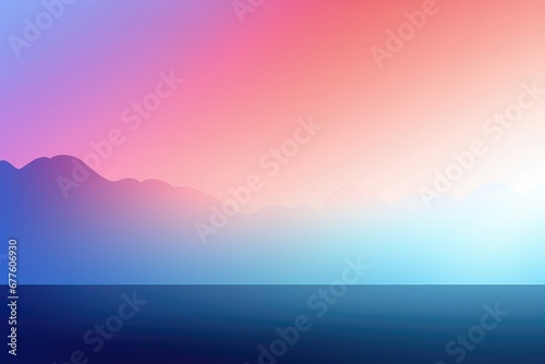 A seamless color gradient gently bathes misty mountains, creating an abstract background that combines soft gradients with an ethereal atmosphere. Illustration © DIMENSIONS
