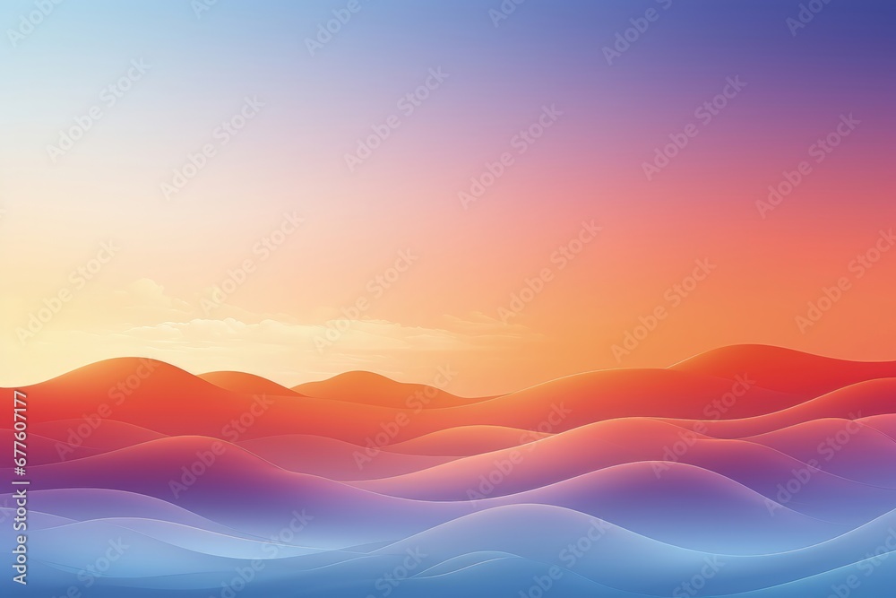 In a visually dynamic composition, a seamless color gradient captures the essence of ocean waves. Illustration In a visually dynamic composition, a seamless color gradient captures the essence of ocean waves. Illustration