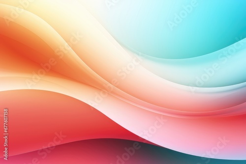 A seamless color gradient captures the rhythmic patterns of waves  creating an abstract background that captivates with its harmonious blend of vibrant hues and fluid movement. Illustration