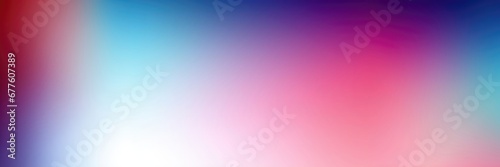 In a wide-format display, a seamless color gradient forms a visually engaging abstract background. Illustration