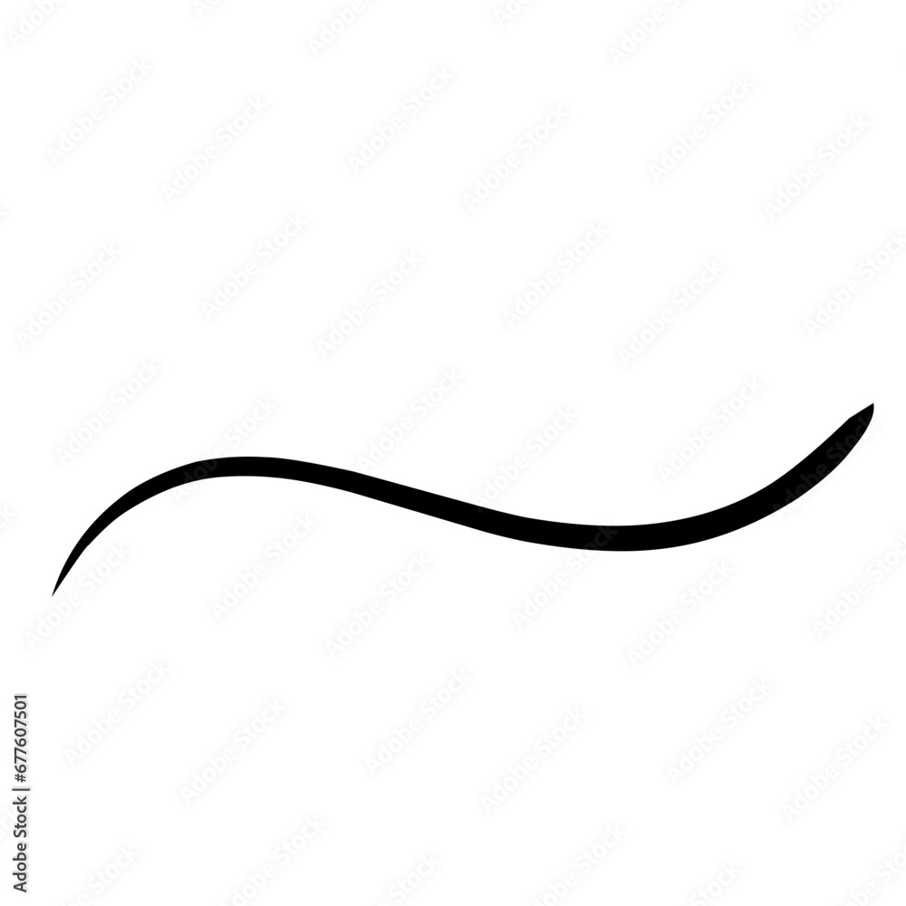 Hand drawn lettering and calligraphy swirls, squiggles. Vector ink decorations for composition Hand drawn lettering and calligraphy swirls, squiggles. Vector ink decorations for composition