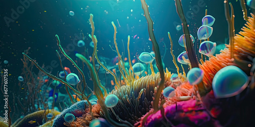 Surreal underwater life