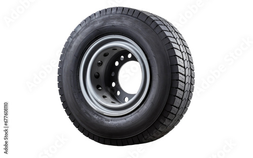 Watercraft Trailer Tyre On Isolated Background