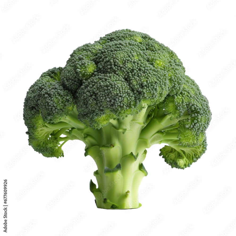 Fresh broccoli isolated on transparent background Fresh broccoli isolated on transparent background