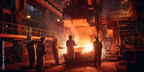 Foundry shop. Heavy industry and steel production for all types of construction and mechanical engineering.