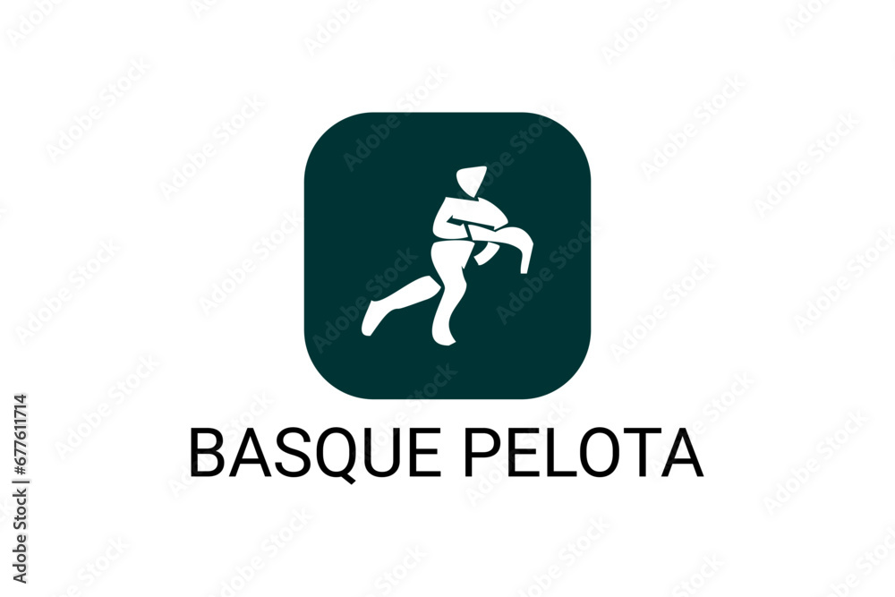 basque pelota vector line icon. playing basque pelota. sport pictogram illustration. basque pelota vector line icon. playing basque pelota. sport pictogram illustration.