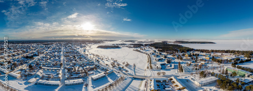 Seaside town Raahe at wintertime. © Jarmo V