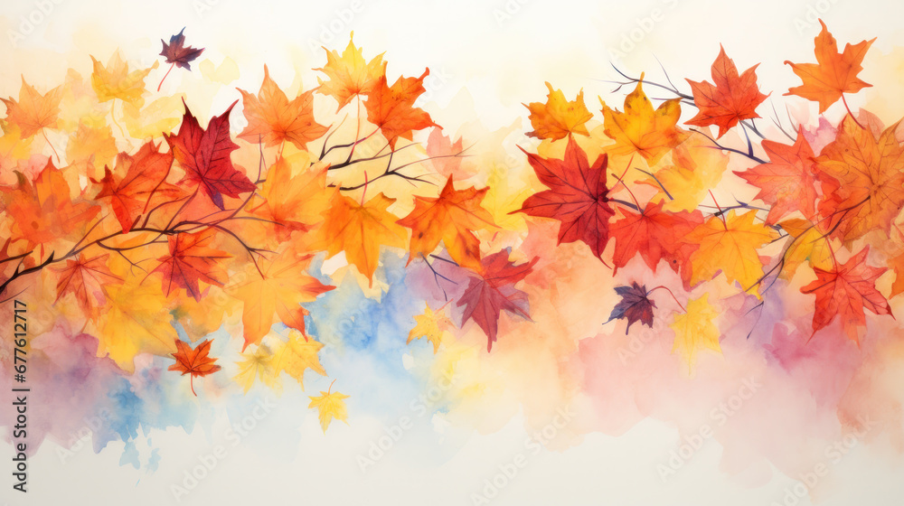 Autumn background with shadow of the maple tree leaves on a wall. Abstract Autumnal scene. Autumn background with shadow of the maple tree leaves on a wall. Abstract Autumnal scene.