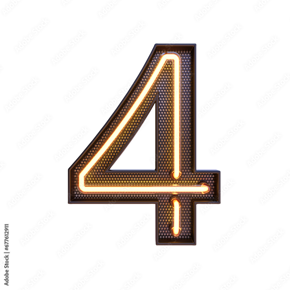 Alphabet. Retro neon 3d number isolated on a transparent background. 3d illustration. png. Alphabet. Retro neon 3d number isolated on a transparent background. 3d illustration. png.