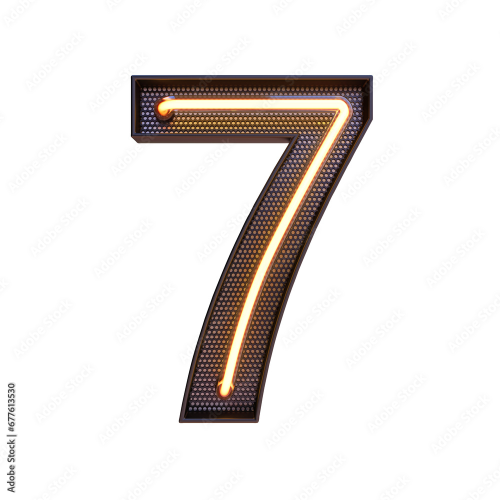 Alphabet. Retro neon 3d number isolated on a transparent background. 3d illustration. png. Alphabet. Retro neon 3d number isolated on a transparent background. 3d illustration. png.