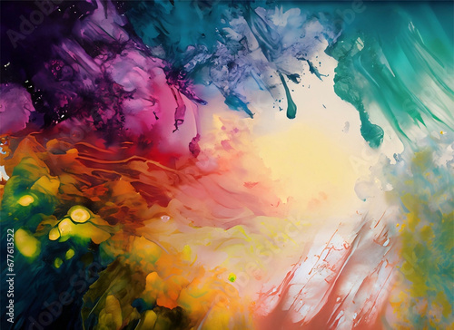 abstract watercolor background, color paint splash background