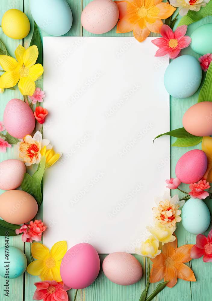 Template easter decoration deco egg empty space Memo Note