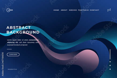 3d Abstract Background Gradient Blue Colorfull with shadows is modern overlapping forms wallpaper. The design template is unique and full of color. The shadows give the wallpaper a realistic look