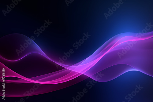 futuristic abstract background with waves and light effect
