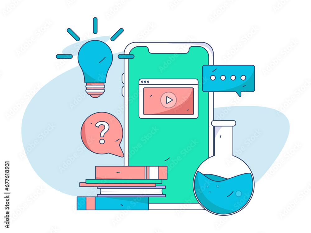 Education learning people flat vector concept hand drawn illustration
Education learning people flat vector concept hand drawn illustration