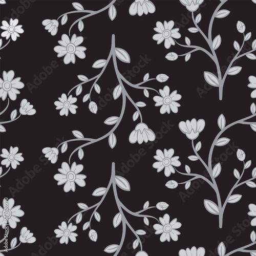 abstract seamless pattern flower element