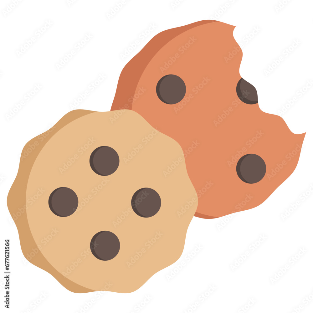Fototapeta premium cookies multi color icon